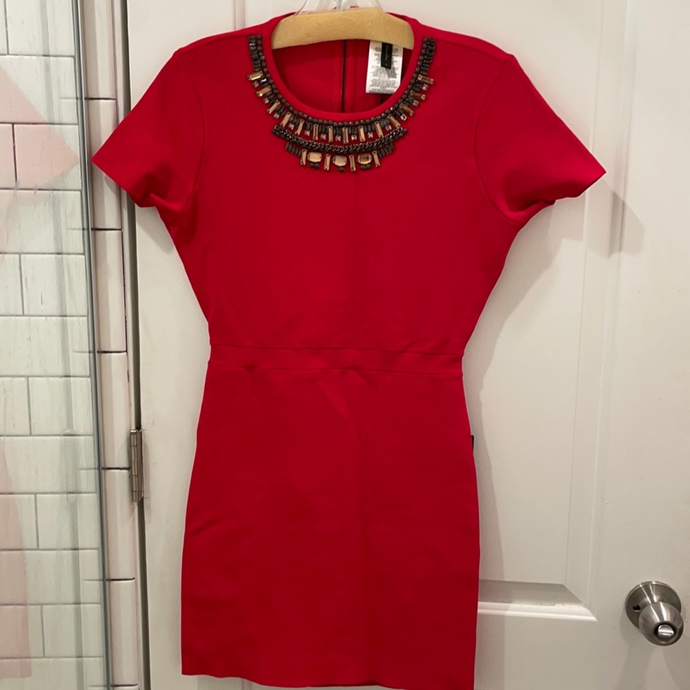 Red bandage dress